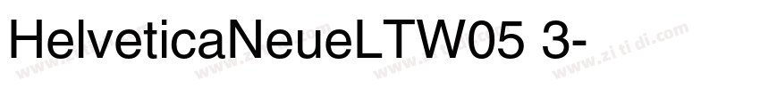HelveticaNeueLTW05 3字体转换